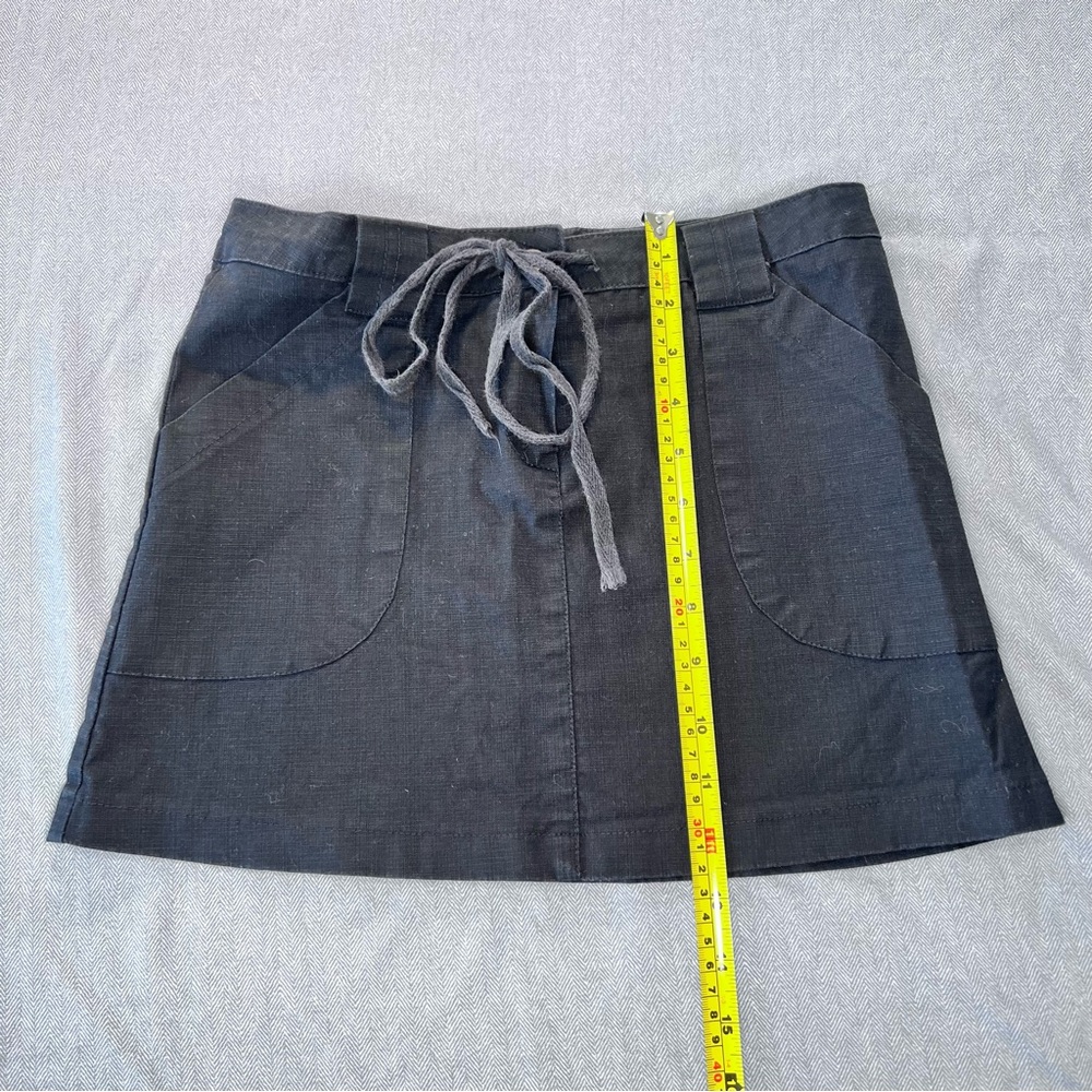 Ocean Drive Charcoal Mini Skirt